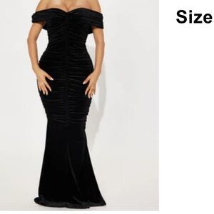 Fashion Nova Velvet Black dress